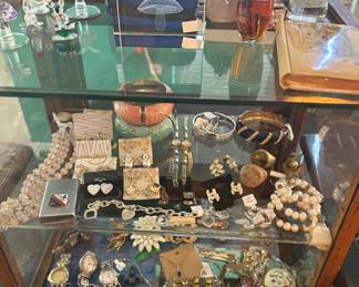 Vintage watches, signed jewelry, silver jewelry, enamel bracelets