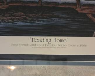 Heading Home Signed Print by Terry Redlin