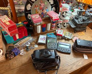 Poker tray, camera, hand held games