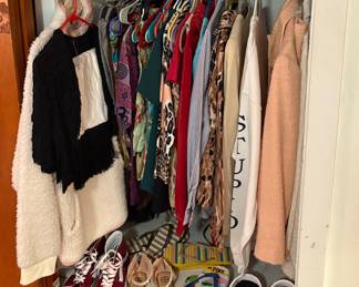 More clothing and shoes, Hells, Vans, Crocs, Liz Claiborne, Express, and others