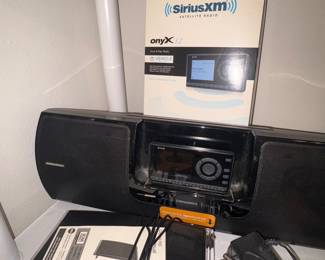 Sirius XM radio and portable stereo
