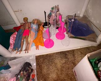 Bags of mini Barbies