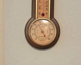 Miniature oil painting, Thermometer