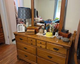 Dresser with mirror