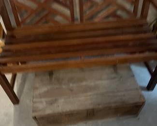 Wooden bench