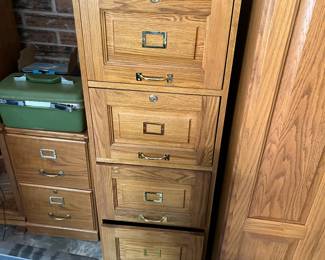 Wooden file cabinets