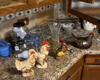 Vintage roosters