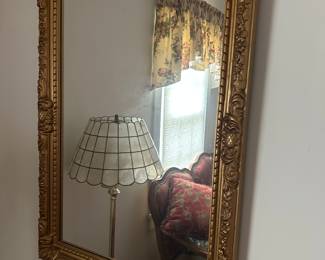 2 gold mirrors