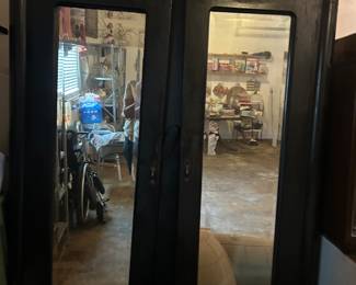 Large mirrored curio needs repair