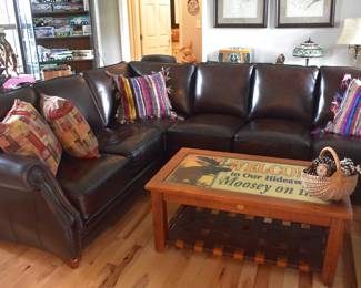 Craftsman Encore leather sectional