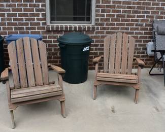 WOODEN ADIRONDACK CHAIRS