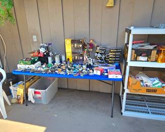 Halloween decor and party supplies.