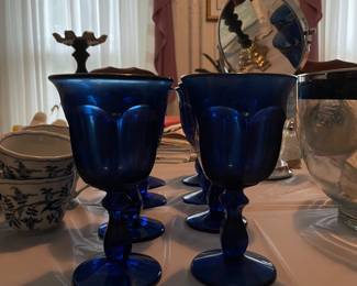 Vintage Blue Glass