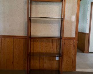 Glas Shelves w/2 matching tables