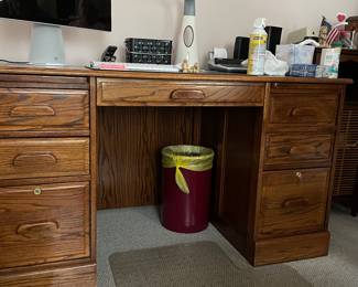 Wooden office desk
