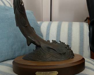 Number series fish sculpt by Bill Reel