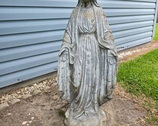 Concrete Mary statue