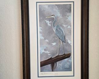 Elton Louviere signed/numbered framed print