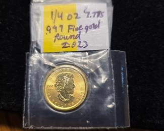 .25 oz gold coin