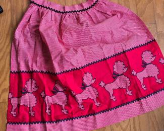 Vintage poodle apron