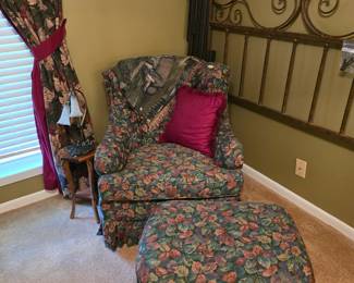 Comfortable chair and ottoman
