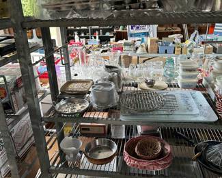 Amazing Vintage Commercial Bakers Rack