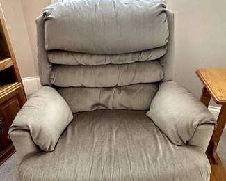 Oversized rocker, recliner - comfy fabric - non smoking, pet free home.