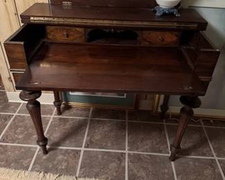 Antique wood writing desk