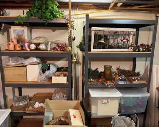 Metal shelving