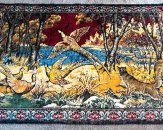 Vintage Pheasant Wall HangingRug