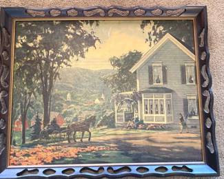 MCM Art Print Of 1800S Americana
