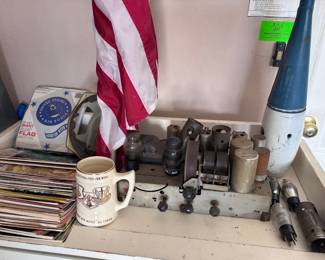 War Time Collectibles Torpedo, Philco Transmitter,