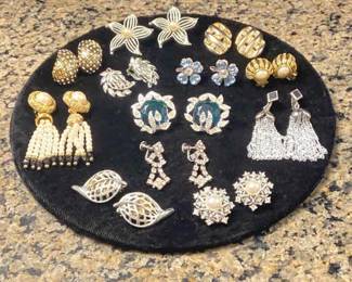 Fancy Clip Screwback Earrings