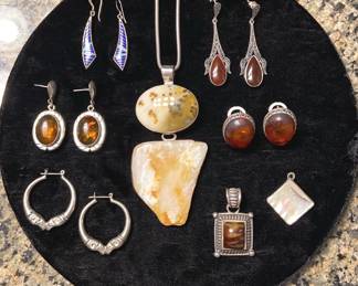 Sterling Silver Pendants Earrings