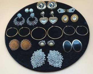 Vintage Statement Earrings Hoops