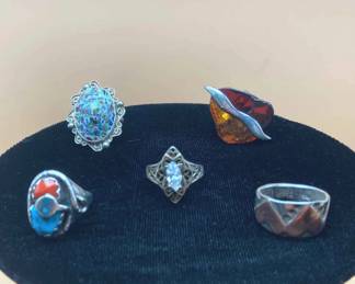 Unique Sterling Silver Fashion Rings
