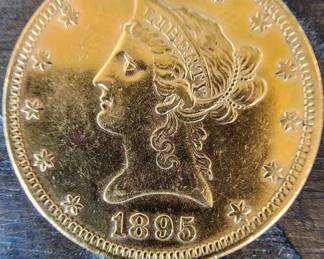 1895 Liberty Head $10 Gold Eagle Coin 13