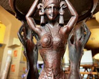 Unique Metal Mermaid Pedestal