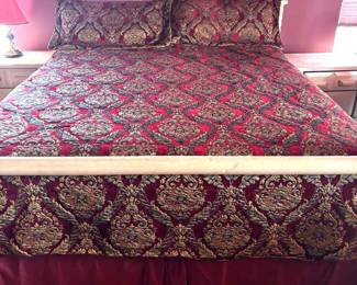 Croscill King Heavy Brocade Quilt  Shams