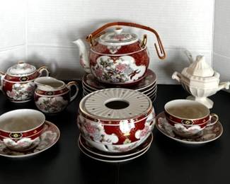 Antique Japanese Fine Porcelain Tea Set