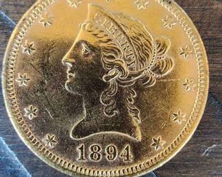 1886 Liberty Head $10 Gold Eagle Coin 7