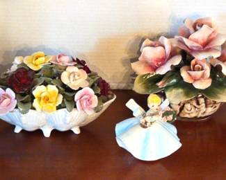 Vintage Porcelain Pieces Capodimonte  Aynsley