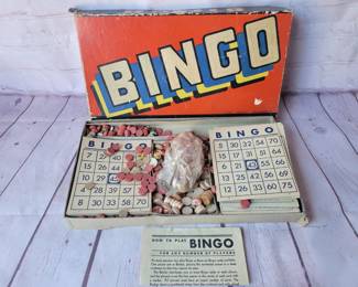 Vintage bingo game.