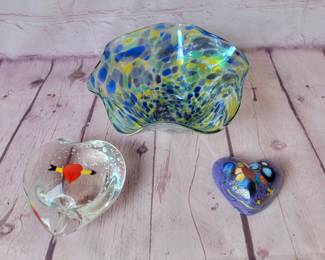 Lot of glass. Glass Eye Studio, Dehanna Jones, and one other.
