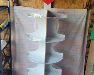 Ty Beanie Baby display stand on wheels.