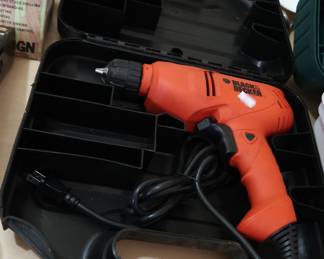 Corded drill and case