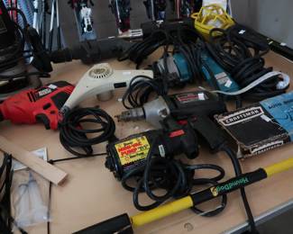 Various power tools.