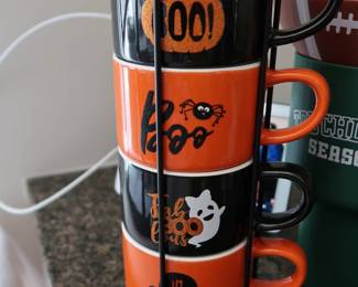 Halloween apple cider mugs.