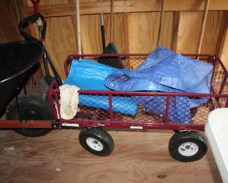 garden cart with collapsible sides
