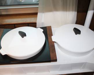 mid-century Corning Ware buffet server
